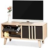 iOCHOW テレビ台 AVボード ローボード 幅100x奥行35x高さ47cm 高品質材質 北欧風木目調 ロータイプ 組立簡単 42V型まで対応 リビング収納 おしゃれ 新生活