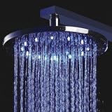 10インチLEDシャワーヘッド円の色変更LEDライト