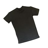 Baoblaze 1/6スケール 人形 ドール フィギュア 半袖Tシャツ 12インチ男性アクションフィギュア対応 全3カラー - ブラック