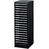 ナカバヤシ アバンテV2フロアケース A4 浅18段 カラートレータイプ マットブラック AF-18マットブラック