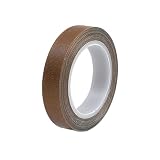 YFFSFDC テフロンテープ 高温テープ 耐熱300℃ 厚み0.18mm 絶縁 耐熱テープ PTFE 補修 保護 断熱 防油 防水 耐圧 作業 工業用 家庭用 高耐久性 茶色 (幅13mm)