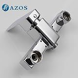 AZOS 洗濯機の蛇口 単一冷水栓 銀色 真鍮製 壁付形 洗面器 PJXY030