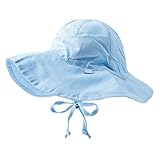 アイプレイ ベビー 帽子 サンハット Brim Sun Protection Hat 日よけハット 無地 (サイズ：9-18m、カラー：Light Blue） iplay [並行輸入品]