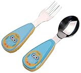 子供のステンレス鋼フォークスプーンスーツカトラリーフォークスプーンブルー