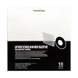 NAGAOKA LPレコードインナースリーブ グラシン紙製 レコード内袋 GRS-LP10