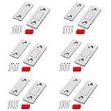 WXVOVXW マグネットキャッチ マグネットロック 6セット 磁気キャッチラッチ ステンレス鋼製 マグネットキャッチ 扉 扉 磁石 超薄型 超強力 ドア止め金具 キッチン オフィス 家具扉 戸棚 食器棚 壁掛け用 両面テープ付き (6pcs)