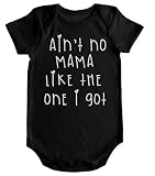 VRW Aint No Mama Like the One I Gotユニセックスワンジーロンパースボディスーツ カラー: ブラック