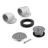 Americanバルブtd3crtck Bath Drain 1 – 1 / 2インチツイストと閉じるPVC SCH 40トリムDeep Tubs、クロム