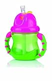 Nuby スーパー・ツインハンドル・フリップイットマグ 240ml グリーン【マグ】FDNB9845104