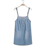 【SEBLES】マタニティ 妊婦 妊婦服 ファッション ワンピース 夏 初夏 オーバーオール スカート デニム Aライン カジュアル スカート(XL)