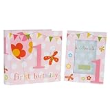 Kiddiwinks Paperwrap Photo Album & Frame - 1st Birthday Girl by Miss Bo Peep