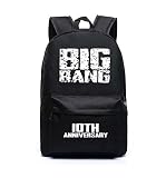10周年記念 BIGBANG MADE VIP 韓流グッズ ビッグバン GD TOP SOL VI D-LITE ファッション 可愛 バッグ リュックサック (ブラック)