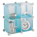 Organize It All Translucent Cubes, Small, Blue [並行輸入品]