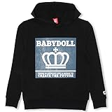 BABYDOLL（ベビードール）親子ペア デニム風プリントパーカー XL ブラック