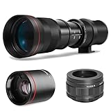 ハイパワー 420-1600mm f/8.3 手動望遠ズームレンズ Canon EOS R EOS R3 EOS R5 EOS R6 EOS R6 II EOS R7 EOS R8 EOS R10 EOS R50 EOS R100 EOS RP ミラーレスカメラ用