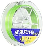 メジャークラフト PEライン 弾丸ブレイド 8本編み 単色 DB8-150/1.2GR グリーン 150M/1.2号