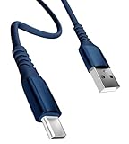 13カラー 4長さ PD急速 15W 60W 100W 100％シリコン 超高耐久 USB-A Type-C to Type-C【inklink Japan公式】充電ケーブル iPhone 充電コード USB-C 機器対応 急速充電 PC/パソコン/ノートパソコン/iPhone/iPad/Android (USB-A to Type-C 3A15W, ネイビー, 0.25m)