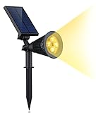 Weatherproof Warm White 4 LED Solar Power Garden Outdoor Light Driveway Landscaping Lights Bulb Spot
