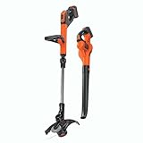 BLACK+DECKER LCC520BT 20V SMARTECH Max Easy Feed String Trimmer and Power Boost Sweeper Combo Kit [並