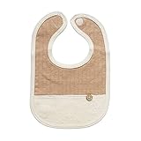 オーガニックコットン　日本製　ベビー赤ちゃん用　リバーシブルスタイ　よだれかけ　ブラウン　ORGANIC GARDEN　オーガニックガーデン