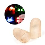 玩具 マジック 光る指 2本セット フィンガーライト LED 光の玉を操るマジック 柔らかい指のおもちゃ 点滅手袋 面白グッズ マジック挑戦 パーティー イベント 光 発光 トリック バースデー ギフト 初心者 パフォーマンス トリック ドッキリ