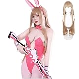 [ZOMOZO] 勝利の女神 NIKKE バニースーツ コスプレ ウィッグ付き バイパー アリス ノワール ブラン ルビー コスプレ 衣装 大人用 仮装 ハロウィン イベント コスチューム 文化祭 漫遊展 (バイパー, M)