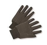 WEST CHESTER750Poly/Cotton Blend Brown Jersey Glove-12PK LG BRN JERSEY GLOVE (並行輸入品)