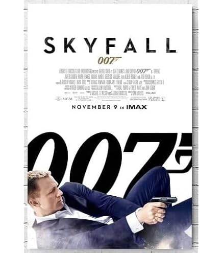 Amazon.co.jp: 【フレーム付-黒-】映画ポスター 007 ノータイムトゥ