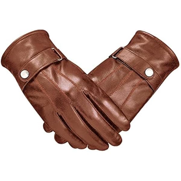Amazon | 【厳選された素材 拘りの技術】メンズ 手袋 羊革 ダーク