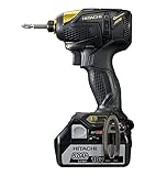 日立工機 18V コードレス インパクトドライバー 充電式 5.0Ahリチウムイオン電池、充電器、予備電池、ケース付 ゴールド WH18DDL(2LJCK)