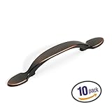 Dynasty Hardware P-6184-12P-10PK Classic Cabinet Hardware Pull, Venetian Bronze, 10-Pack [並行輸入品]