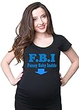 FBI TシャツマタニティTシャツ面白いベビー内側妊娠Jersey Top US サイズ: L カラー: ブラック
