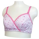 ネトゥル パッド付き小花柄ハーフトップ L パープル 5887