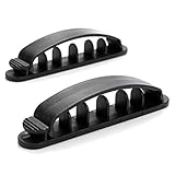 TranserケーブルコードワイヤラインオーガナイザープラスチッククリップTies Fixer Fastener Holder 3pcs M ブラック