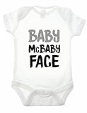 Bullshirt 'sbaby McBaby面ホワイト半袖Babygrow カラー: ホワイト