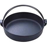 岩鋳 Iwachu すき焼き鍋 南部ツル付18 黒焼付 内径18cm IH対応 南部鉄器 20036