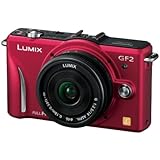 パナソニック ミラーレス一眼カメラ GF2 レンズキット(14mm/F2.5パンケーキレンズ付属) フルハイビジョンムービー一眼 ファインレッド DMC-GF2 C-R