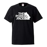 [ザ・ポーク・フェイス] 5.6oz(オンス) 半袖Tシャツ ブラック XXXL ロゴ大