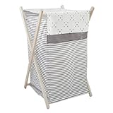 マイ・ベイビーサムは洗濯物用かご、グレーと白を想像してみて
