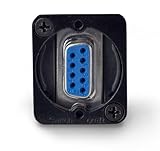 Switchcraft EHDB9FFB DB9 メス - メス パネルマウント ブラック仕上げ