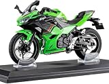 Runsweat 1/12スケール合金製バイク、コレクション用バイクモデルダイキャストバイク (バイクモデル + ベース,グリーン)