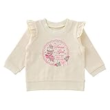 (チャックルベビー) chuckle BABY スウィートガール フリル付きトレーナー 100cm アイボリー P3003-100-11