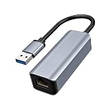 USB to RJ45アダプター LAN変換アダプター 有線LANアダプター USB変換アダプター 10/100/1000Mbps高速通信 USB LAN アダプター 一発認識 イーサネットアダプタ ギガビット USB to RJ45アダプター Ethernet to USB変換 アルミ合金製 ニンテンドー Windows/Mac OS/Linusなどのシステムに対応 (USB端子)
