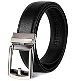 JACK&CHRIS【正規品】ベルト メンズ ビジネス おおきいサイズ、クリックベルト、オートロック式バックル採用で穴なし紳士ベルト、無段階