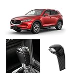 車用 シフトグリップカバー マツダ CX-5 KF系/CX-8 KG系/CX-3 DK系/アテンザ セダン&ワゴン GJ系/デミオ DJ系 MAZDA2 カー シフトノブカバー 黒色 ABS材質