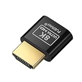 FUERAN 3RD HDMI ダミープラグ ヘッドレス ゴースト ディスプレイエミュレータ プレミアムアルミニウム PC 8K@60HZ(7680×4320-60HZ) 1パック(HDMI-8K)