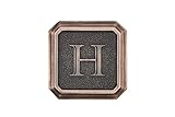 建築メールボックス3650orb-hアルミオイルはブロンズモノグラム – 文字" H "