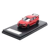 1/64 LCDホンダシビックタイプR Type R FK8 ダイキャストモデル車左ハンドル完成品 (赤)