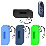 for Rokid Station Global Edition AR スマートグラスプレーヤーケース シリコン保護ケース スマートグラス 保護カバー AR メガネプレーヤー保護ケース for Rokid Stationグローバル版ARスマートめがねプレーヤー保護カバーシリコン保護カバーに適用 カラビナ付き (蛍光青)