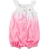Carter's(カーターズ) スナップアップコットンロンパース ピンク ロンパース半袖 6ヶ月【並行輸入】
